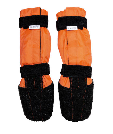 FINNERO SULO Protective booties for dogs, 2 pcs/pack - Orange